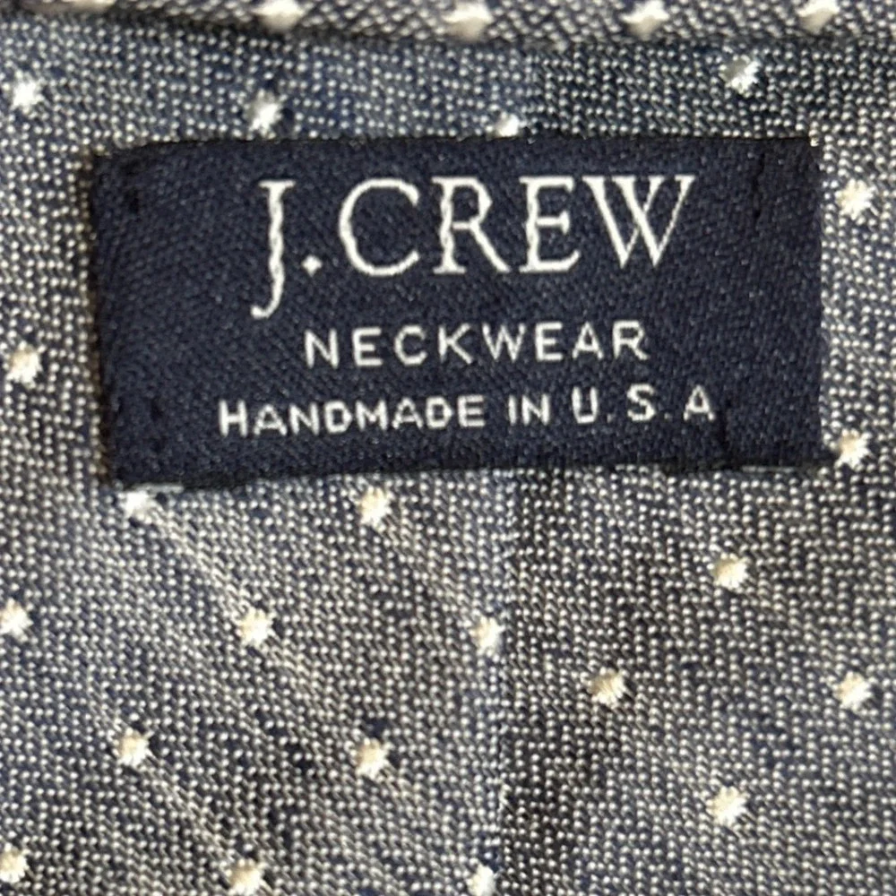 Men's Assorted Lot of J. Crew Neckties 4 Handmade Cotton Linen 1 Silk‎